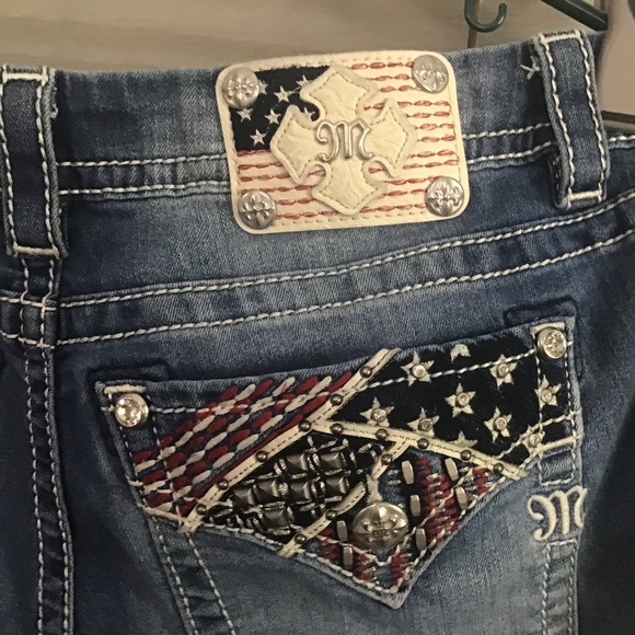 Miss Me Denim - Miss Me Jeans Patriotic 31 Mid Rise 31 Inseam